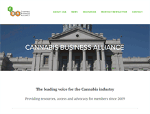 Tablet Screenshot of cannabisalliance.org